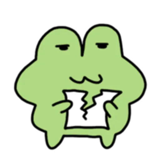 a mischievous frog 