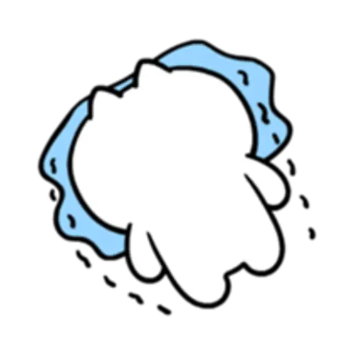 Cute moving kitten sticker 