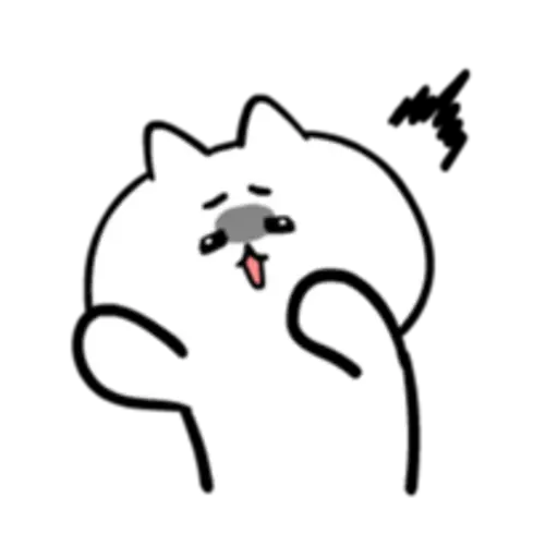 Cute moving kitten sticker 