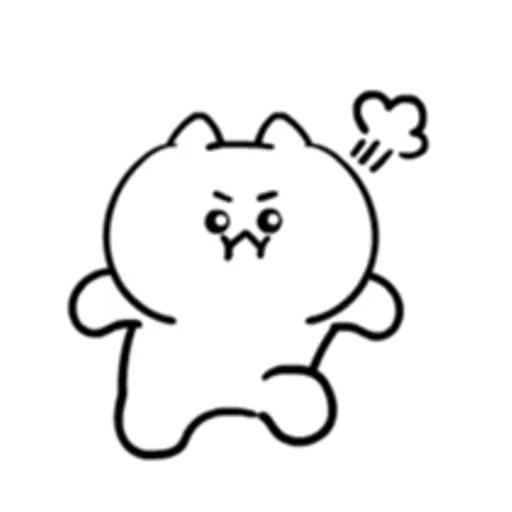 Cute moving kitten sticker  preview