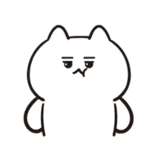 Cute moving kitten sticker 