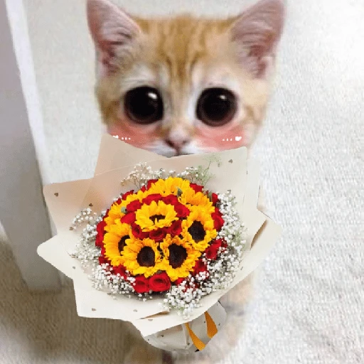 Gatitos con Flores 💐