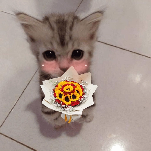 Gatitos con Flores 💐
