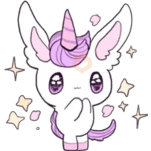 Unicornio Moradito sticker 20