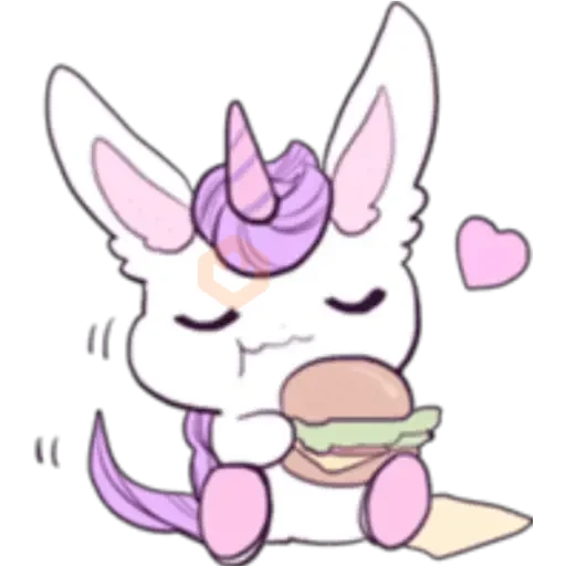 Unicornio Moradito sticker 17