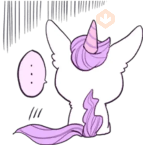 Unicornio Moradito sticker 25