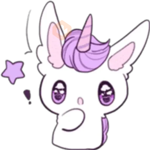 Unicornio Moradito sticker 13