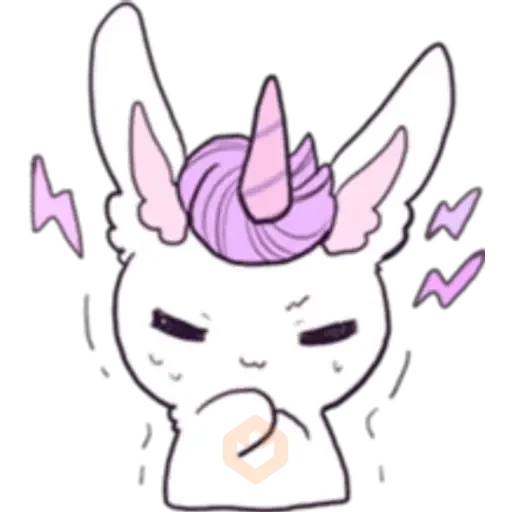Unicornio Moradito sticker 26