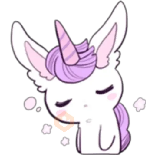 Unicornio Moradito sticker 12