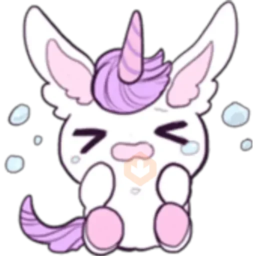 Unicornio Moradito sticker 23
