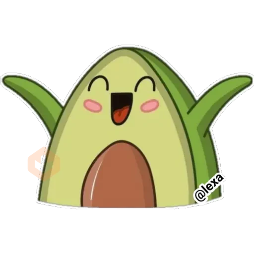 Aguacate🥑kawaii❤️ sticker 23