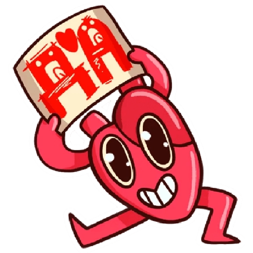 corazón y cerebro graciosos😁 