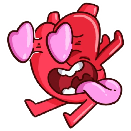 corazón y cerebro graciosos😁 
