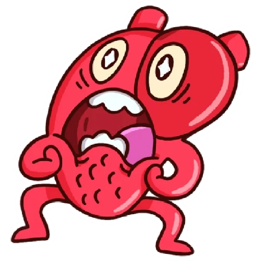 corazón y cerebro graciosos😁 