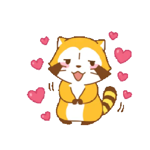 Mapache Cute 🦝❤️ 