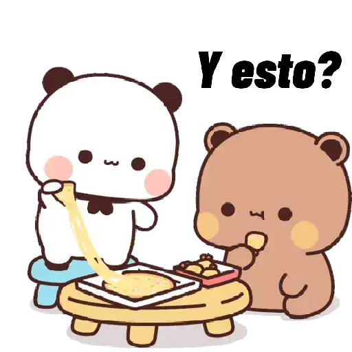 BUBU DUDU COMIENDO 