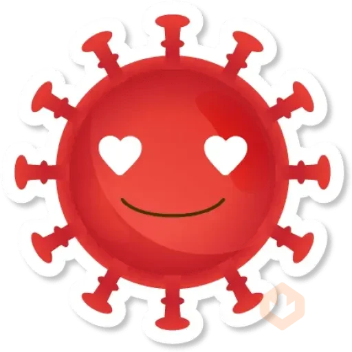 Corona emojis sticker 14