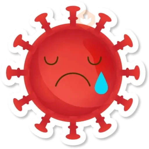 Corona emojis sticker 15