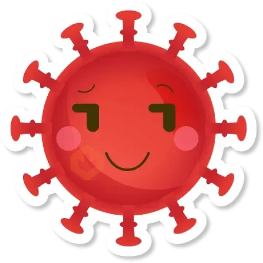 Corona emojis sticker 13