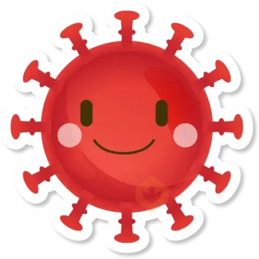 Corona emojis sticker 16