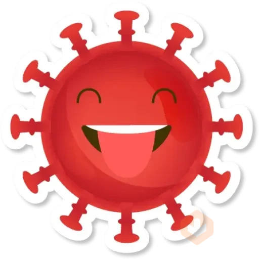 Corona emojis sticker 11