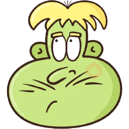 Green Cheeks sticker 13