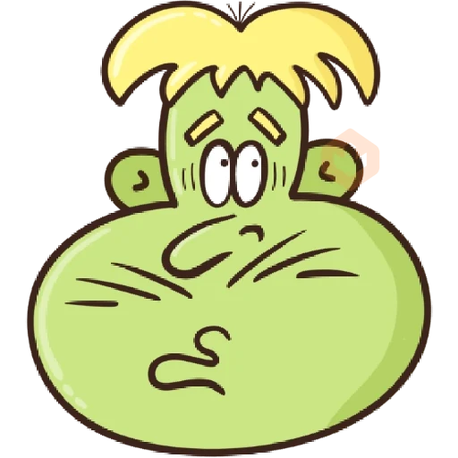 Green Cheeks sticker 15