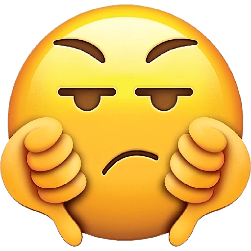 emoji amargado
