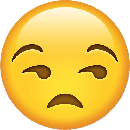 emoji amargado
