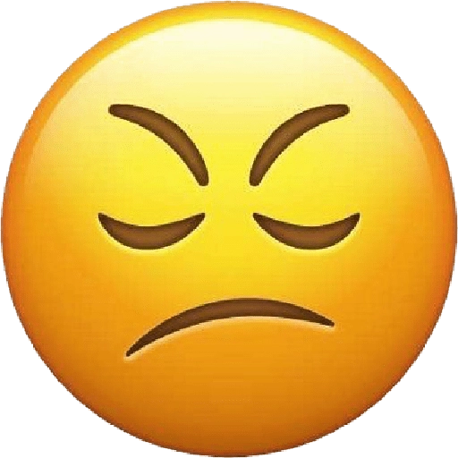 emoji amargado
