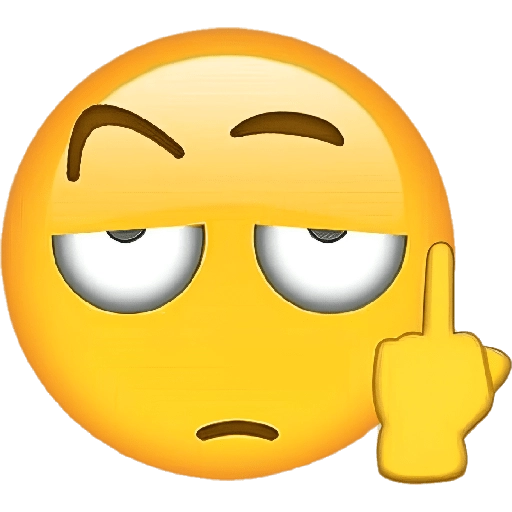 emoji amargado
