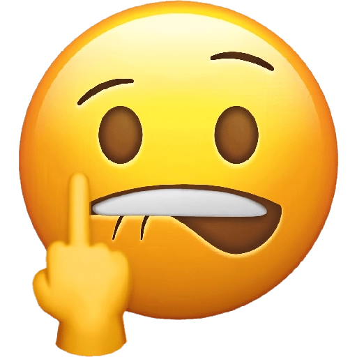 emoji amargado
