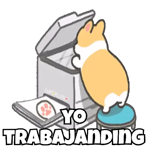 Trabajo Corgi Cute Kawaii 🐶 
