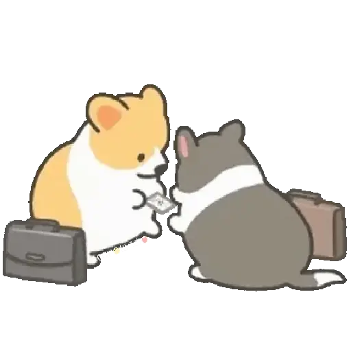 Trabajo Corgi Cute Kawaii 🐶 
