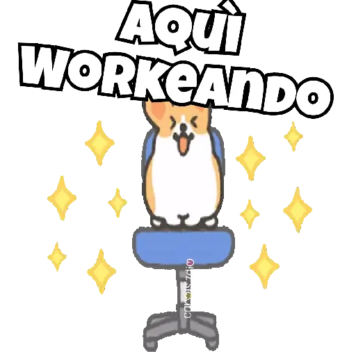 Trabajo Corgi Cute Kawaii 🐶 
