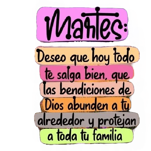 Martes a Viernes 🗓️² 
