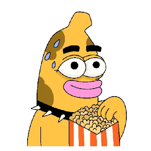 Banana animada 🍌👀 
