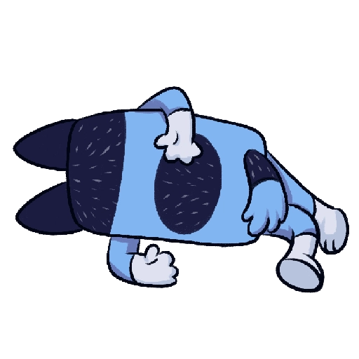 bluey by @honokahope 
