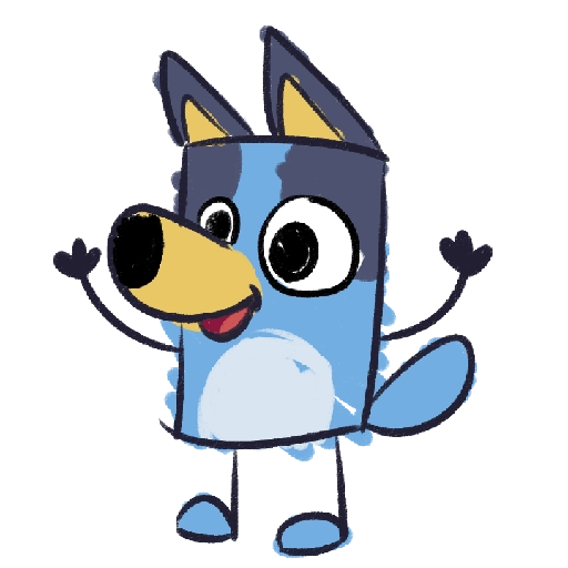bluey by @honokahope 
