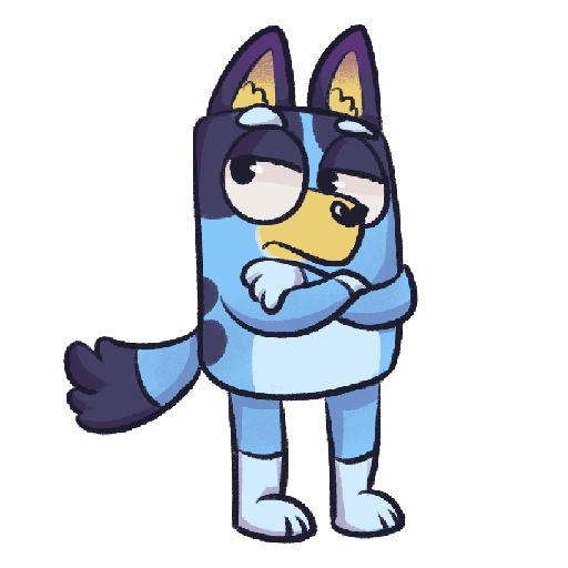 bluey by @honokahope 
