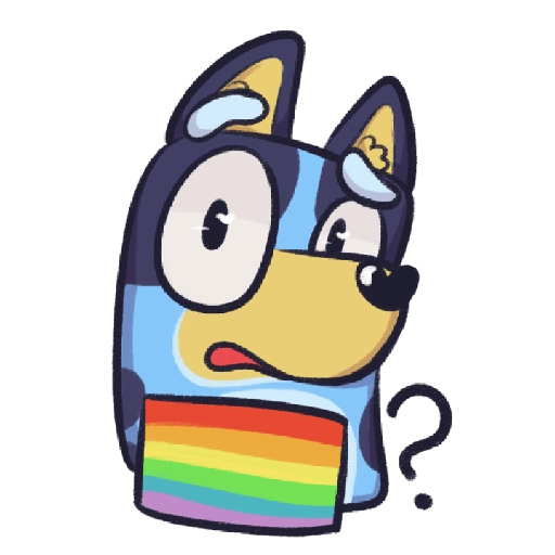 bluey by @honokahope 
