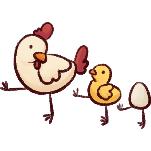 familia de pollitos 
