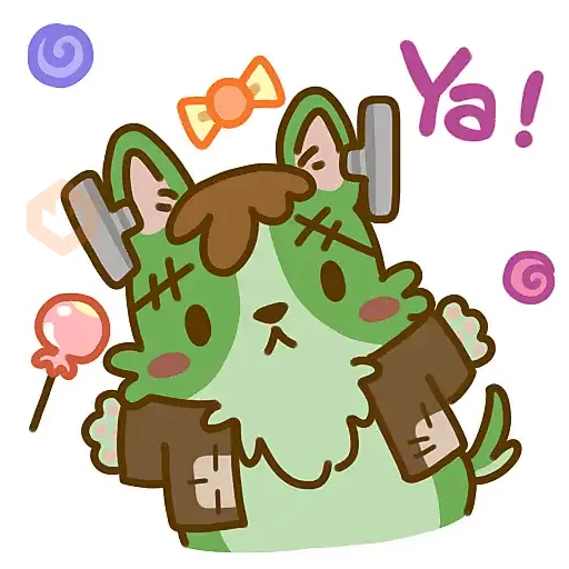 Halloween Lazy Corgi 🎃 sticker 11