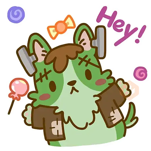 Halloween Lazy Corgi 🎃 sticker 13