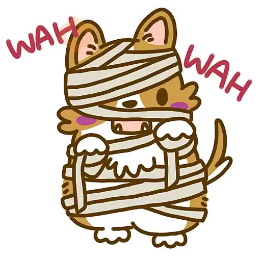 Halloween Lazy Corgi 🎃 sticker 16