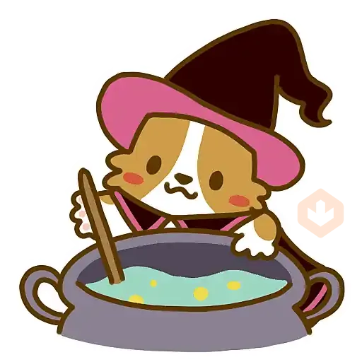 Halloween Lazy Corgi 🎃 sticker 14
