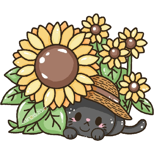 Flores amarillas michi cute🌼🌻 
