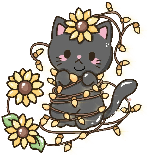 Flores amarillas michi cute🌼🌻 
