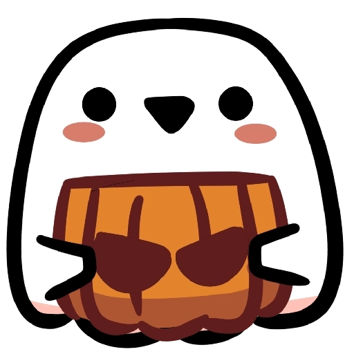 Ghosty: Halloween Sticker 🎃 
