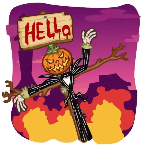 🎃 Ąŋimąteɗ Hąlloweeŋ Sticƙers  
